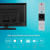 Toshiba 43LV3F63DA, LED-Fernseher 108 cm (43 Zoll), schwarz, FullHD, VIDAA-Betriebssytem