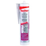 fischer Sanitärsilicon DSSA DG 310ml, Dichtmasse dunkelgrau