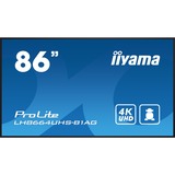 iiyama ProLite LH8664UHS-B1AG, Public Display schwarz (matt), UltraHD/4K, IPS, Lautsprecher