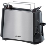 Cloer Single-Toaster 3890 edelstahl, 600 Watt, für 1 Scheibe Toast