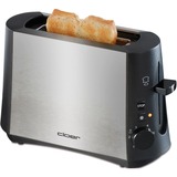 Cloer Single-Toaster 3890 edelstahl, 600 Watt, für 1 Scheibe Toast