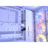 Corsair FRAME 4000D LCD RS ARGB, Tower-Gehäuse weiß, Tempered Glass, Touchscreen