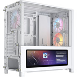 Corsair FRAME 4000D LCD RS ARGB, Tower-Gehäuse weiß, Tempered Glass, Touchscreen