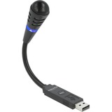 DeLOCK USB Schwanenhals Mikrofon  schwarz