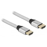 DeLOCK Ultra High Speed HDMI-Kabel 48 Gbps 8K 60Hz silber, 50cm