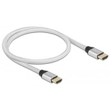 DeLOCK Ultra High Speed HDMI-Kabel 48 Gbps 8K 60Hz silber, 50cm