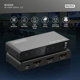 Digitus 4K HDMI Splitter, 1x4 schwarz, mit Downscaler