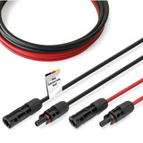 Digitus Solarkabel Verlängerung Ø 6mm² PV 1.500Volt 2x 15 Meter - 1x rot, 1x schwarz, MC4-Stecker / -Buchse