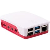 Joy-IT Gehäuse für Raspberry Pi 4 B weiß/rot, für Raspberry Pi 4 B