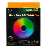 Scythe Kaze Flex 120 ARGB PWM 120x120x27, Gehäuselüfter schwarz/transparent, 1800 U/min, 120 mm