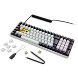 Sharkoon SKILLER SGK50 S2, Gaming-Tastatur weiß, DE-Layout, Gateron Yellow