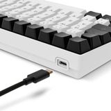 Sharkoon SKILLER SGK50 S2, Gaming-Tastatur weiß, DE-Layout, Gateron Yellow