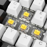 Sharkoon SKILLER SGK50 S2, Gaming-Tastatur weiß, DE-Layout, Gateron Yellow