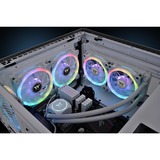 Thermaltake SWAFAN 14 RGB Radiator Fan TT Premium Edition White (3-Fan Pack), Gehäuselüfter weiß, 3er Pack, inkl. Controller, 140 mm