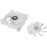 Thermaltake SWAFAN 14 RGB Radiator Fan TT Premium Edition White (3-Fan Pack), Gehäuselüfter weiß, 3er Pack, inkl. Controller, 140 mm