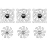 Thermaltake SWAFAN 14 RGB Radiator Fan TT Premium Edition White (3-Fan Pack), Gehäuselüfter weiß, 3er Pack, inkl. Controller, 140 mm