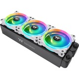 Thermaltake SWAFAN 14 RGB Radiator Fan TT Premium Edition White (3-Fan Pack), Gehäuselüfter weiß, 3er Pack, inkl. Controller, 140 mm
