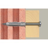 fischer Dübel SX Plus 6x30 PH TX hellgrau, 100 Stück, mit TORX-Schraube