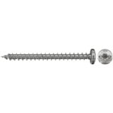 fischer Spanplattenschraube PowerFast 3,5x30 Halbrundkopf TX 200 Stück, mit Vollgewinde, Edelstahl A2