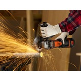 BLACK+DECKER Akku-Winkelschleifer BCG720M1, 18Volt schwarz/orange, Li-Ionen Akku 4Ah