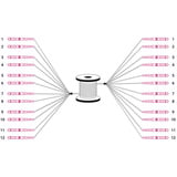 Digitus Glasfaser Universal Breakout Kabel, Duplex, LC/UPC Stecker, Multimode OM4 schwarz, 50 Meter, vorkonfektioniert