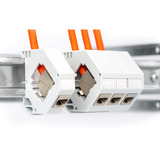 Digitus Professional Cat.7 S/FTP Verlegekabel simplex, B2ca orange, 500 Meter Trommel