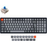 Keychron K4 Version 2, Gaming-Tastatur schwarz/grau, DE-Layout, Gateron Blue, Hot-Swap, Aluminiumrahmen, RGB