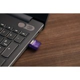 Kingston DataTraveler microDuo 3C 128 GB, USB-Stick violett/transparent, USB-A 3.2 Gen 1, USB-C 3.2 Gen 1