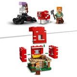 LEGO 21179 Minecraft Das Pilzhaus, Konstruktionsspielzeug Spielzeug ab 8 Jahren, Geschenk für Kinder mit Figuren von Alex, Mooshroom & Spinnenreiter, Kinderspielzeug
