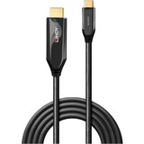 Lindy USB Adapterkabel, USB-C Stecker > HDMI 8K Stecker schwarz, 2 Meter, 8K 60Hz, + HDR