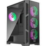 RAIJINTEK Arcadia III MS4, Tower-Gehäuse schwarz, Tempered Glass