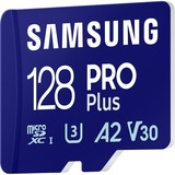 SAMSUNG PRO Plus 128 GB microSDXC (2023), Speicherkarte blau, UHS-I U3, Class 10, V30, A2