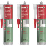 fischer Multi MS 290, Kleber weiß, 3er Pack