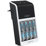 Ansmann Comfort Plus + 4x AA 2100mAh, Ladegerät inkl. 4x AA 2100 mAh Akkus