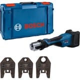 Bosch Professional Akku-Presswerkzeug GPT 18V-32 Professional solo, 18Volt, Kit U, Pressmaschine blau, ohne Akku und Ladegerät, 3 Pressbacken Standard U, in L-BOXX