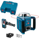Bosch Rotationslaser GRL 400 H Professional, mit Empfänger blau/schwarz, Akku, Koffer, rote Laserlinie