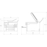 Canon Maxify GX7050, Multifunktionsdrucker grau/schwarz, USB, WLAN, LAN, Scan, Kopie