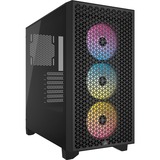 Corsair 3000D RGB Airflow , Tower-Gehäuse schwarz, Tempered Glass