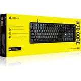 Corsair K70 Core RGB, Gaming-Tastatur schwarz/grau, DE-Layout, Corsair Red