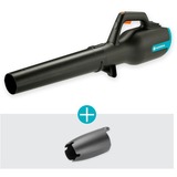 GARDENA Akku-Bläser Power-Jet 18V P4A solo, Laubbläser grau/türkis, ohne Akku und Ladegerät, POWER FOR ALL ALLIANCE