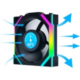 Lian Li UNI FAN SL120 LCD Wireless 3er-Pack inkl. Controller, Gehäuselüfter schwarz, 124.5 mm