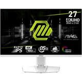MSI MAG 274URFWDE, Gaming-Monitor 69 cm (27 Zoll), weiß, UltraHD/4K, IPS, FreeSync Premium, HDR, USB-C, 160Hz Panel