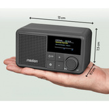 Medion Life S66822 tragbares DAB+ Radio  grau, UKW-Radio, Integrierter Akku