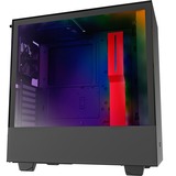 NZXT H510i Window Red, Tower-Gehäuse schwarz/rot, Tempered Glass