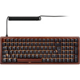 Sharkoon SKILLER SGK50 S2 Wood PBT, Gaming-Tastatur holz/schwarz, DE-Layout, Gateron G Pro 3.0 Yellow