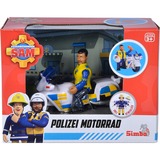 Simba Feuerwehrmann Sam Polizei-Motorrad, Spielfahrzeug mit Figur