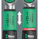 Wera Drehmomentschlüssel Safe-Torque A 1 Imperial Set 1, 10‑teilig schwarz/grün, 1/4" Vierkant, 2-12 Nm, zöllig