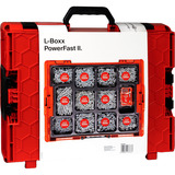 fischer L-BOXX 102 PowerFast II Pan-Head, Schrauben-Set silber, 1801-teilig, mit Profi-Bitset
