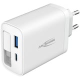 Ansmann Home Charger 230PD mit Kabel / 3 A / 30 W / 2 Port, Ladegerät weiß