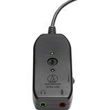 Audio-Technica Digital Audio USB Adapter, USB-C Stecker > 2x 3,5mm Klinkenbuchse schwarz